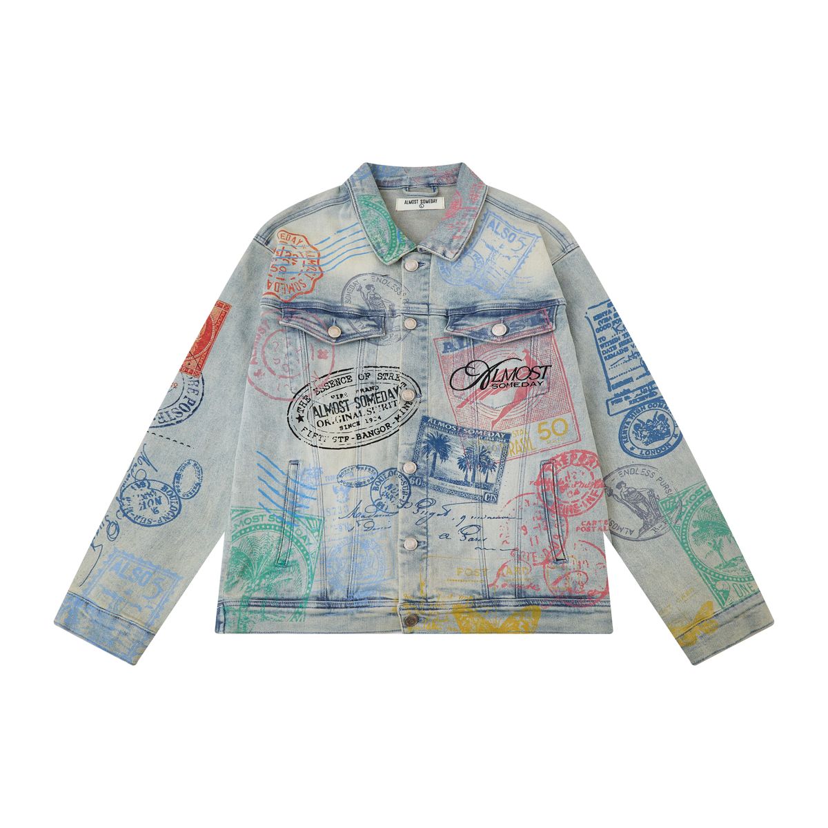 Almost Someday Postcard Denim Jacket