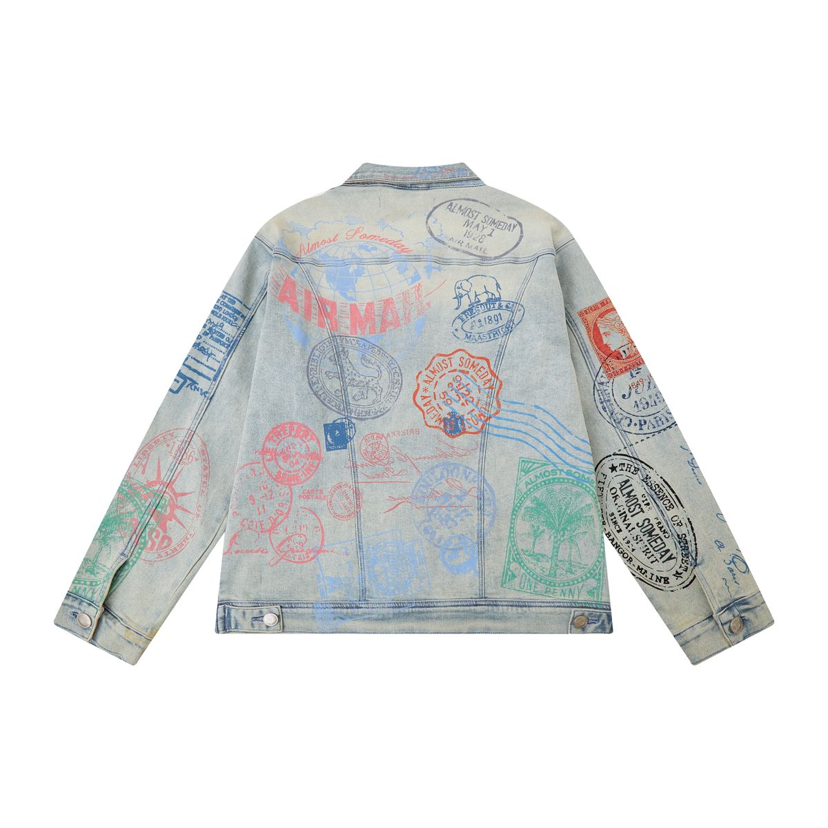 Almost Someday Postcard Denim Jacket