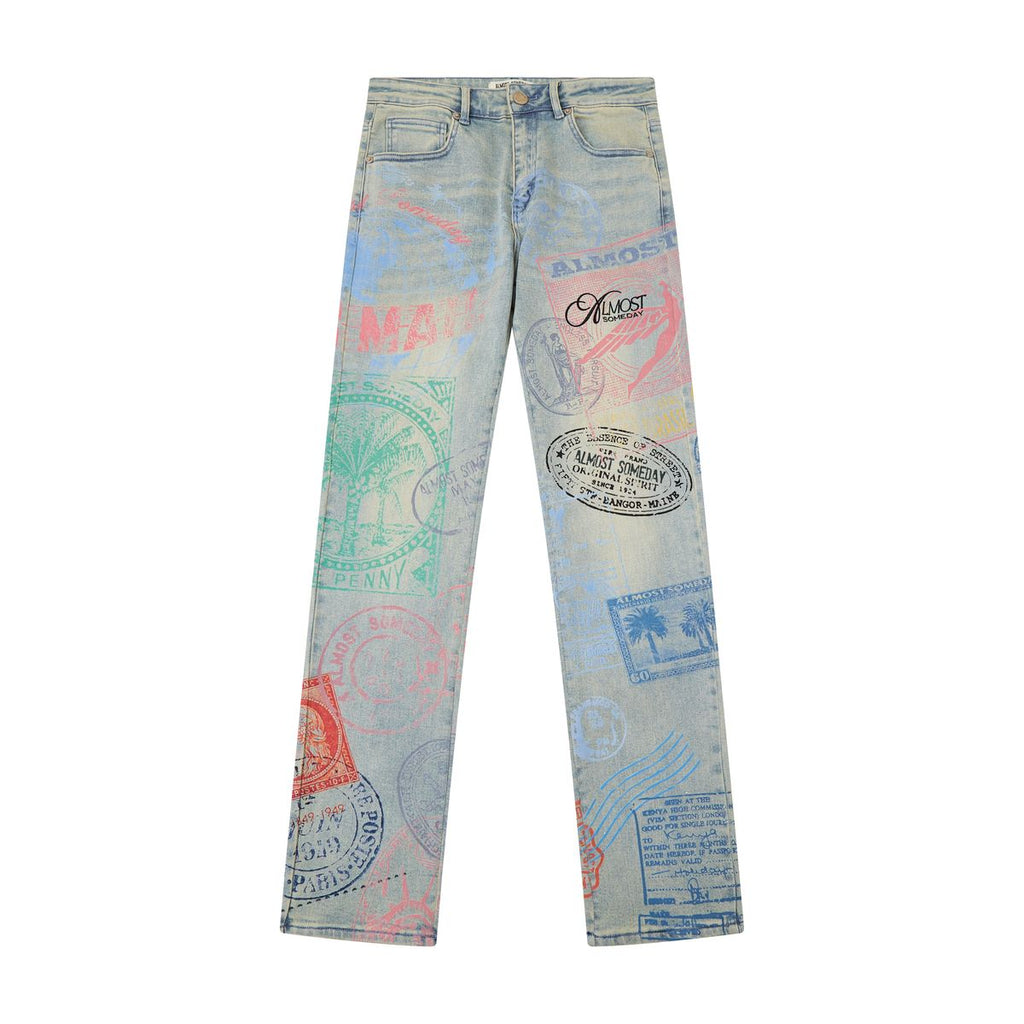 Almost Someday Postcard Denim