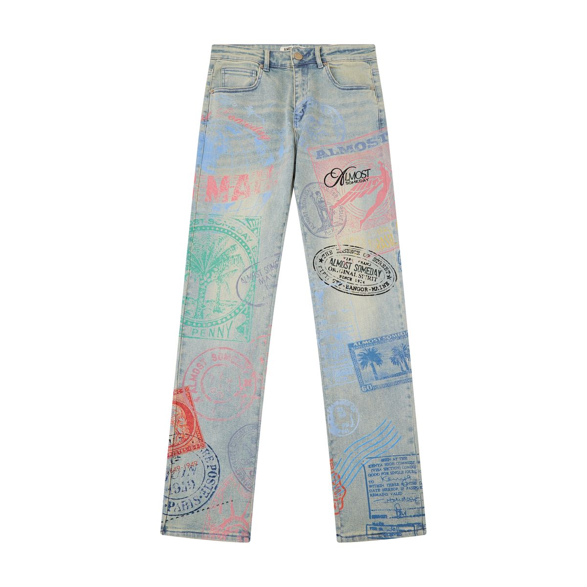 Almost Someday Postcard Denim