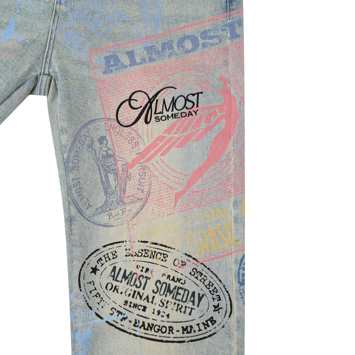 Almost Someday Postcard Denim