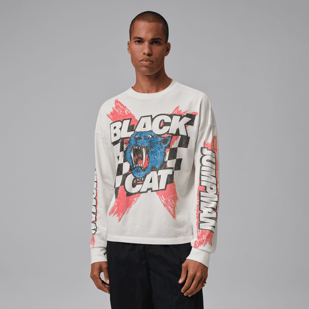 Air Jordan M J Black Cat Long Sleeve Tee