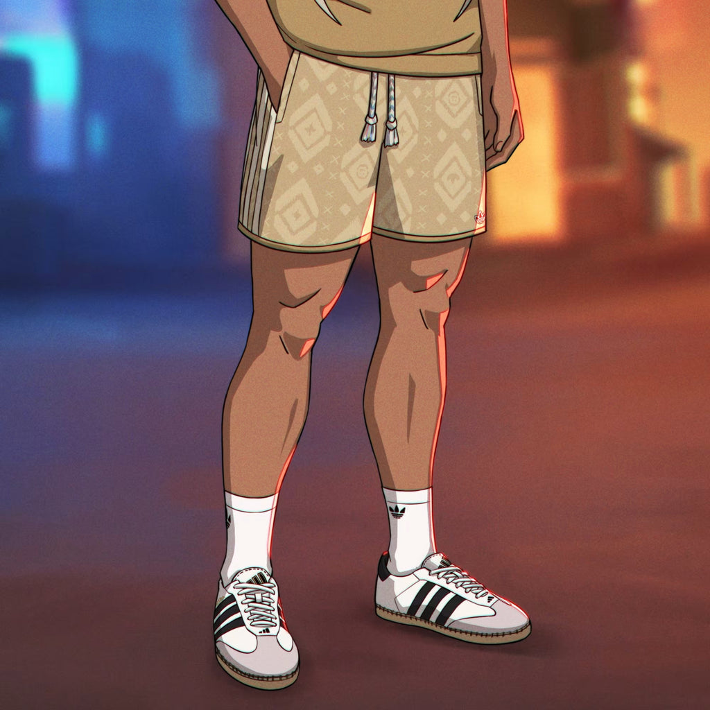 Adidas x Clot All Over Print Shorts