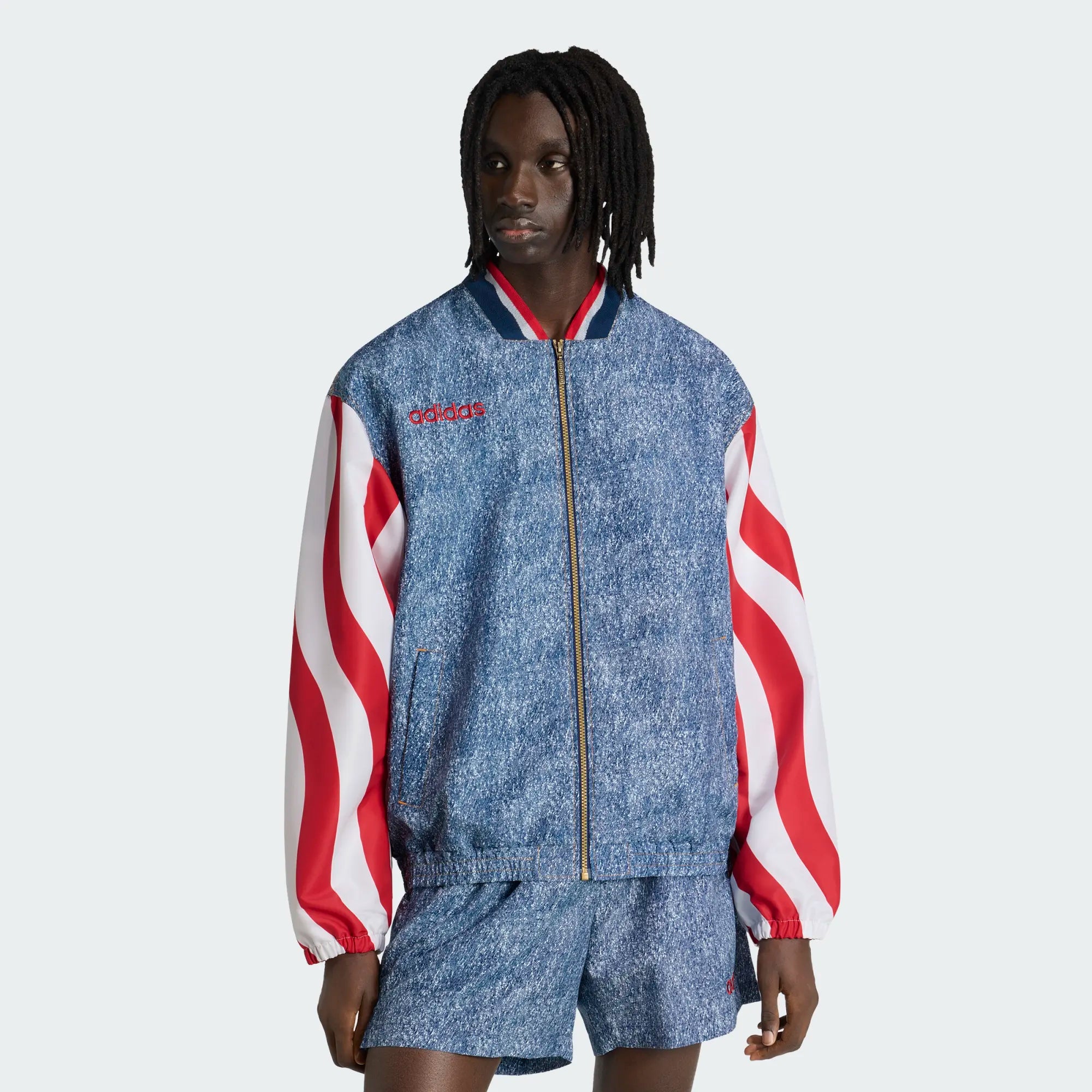 Adidas Denim Graphic Track Top