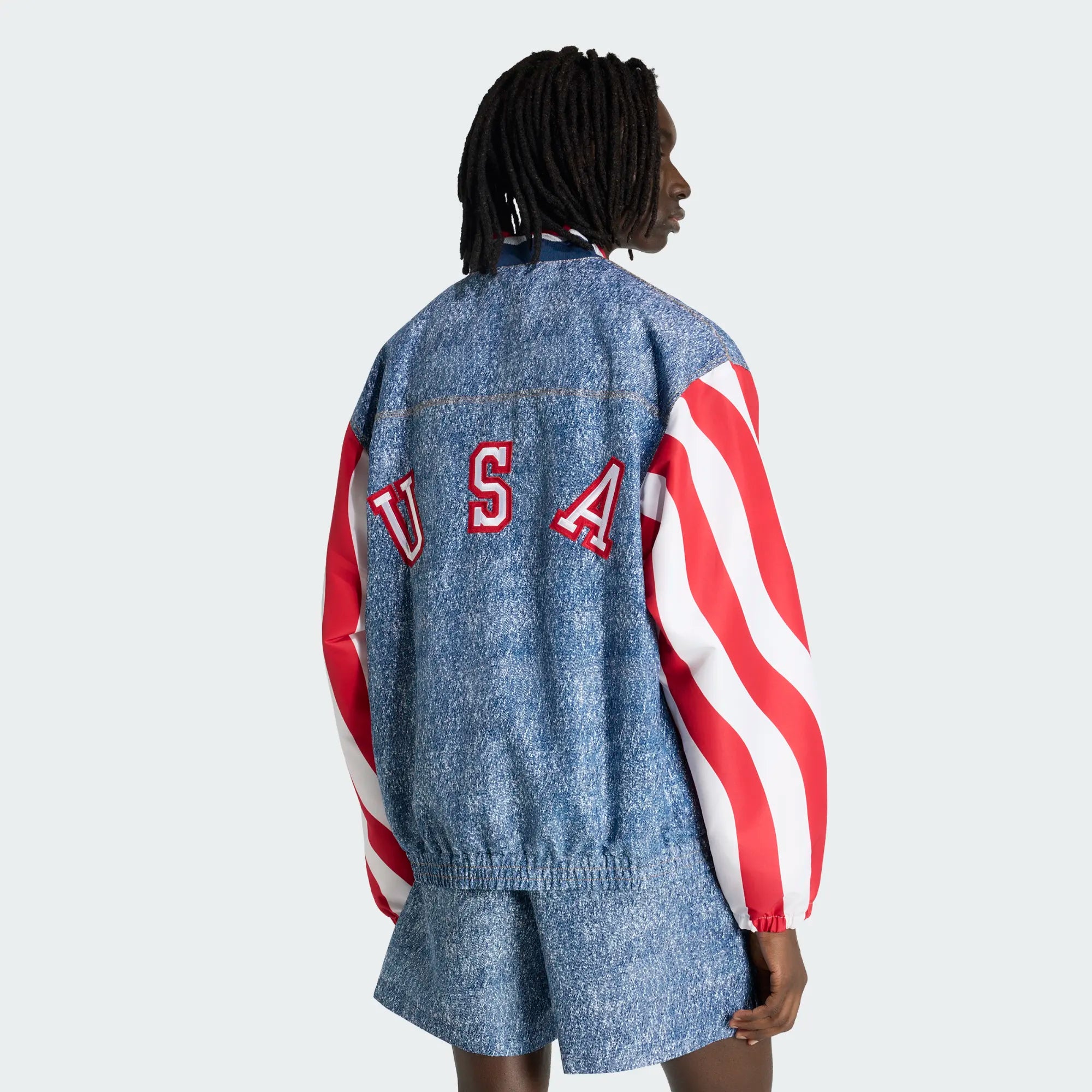 Adidas Denim Graphic Track Top