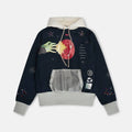 Abc. Birthstone Hooded Sweatshirt 'Navy'